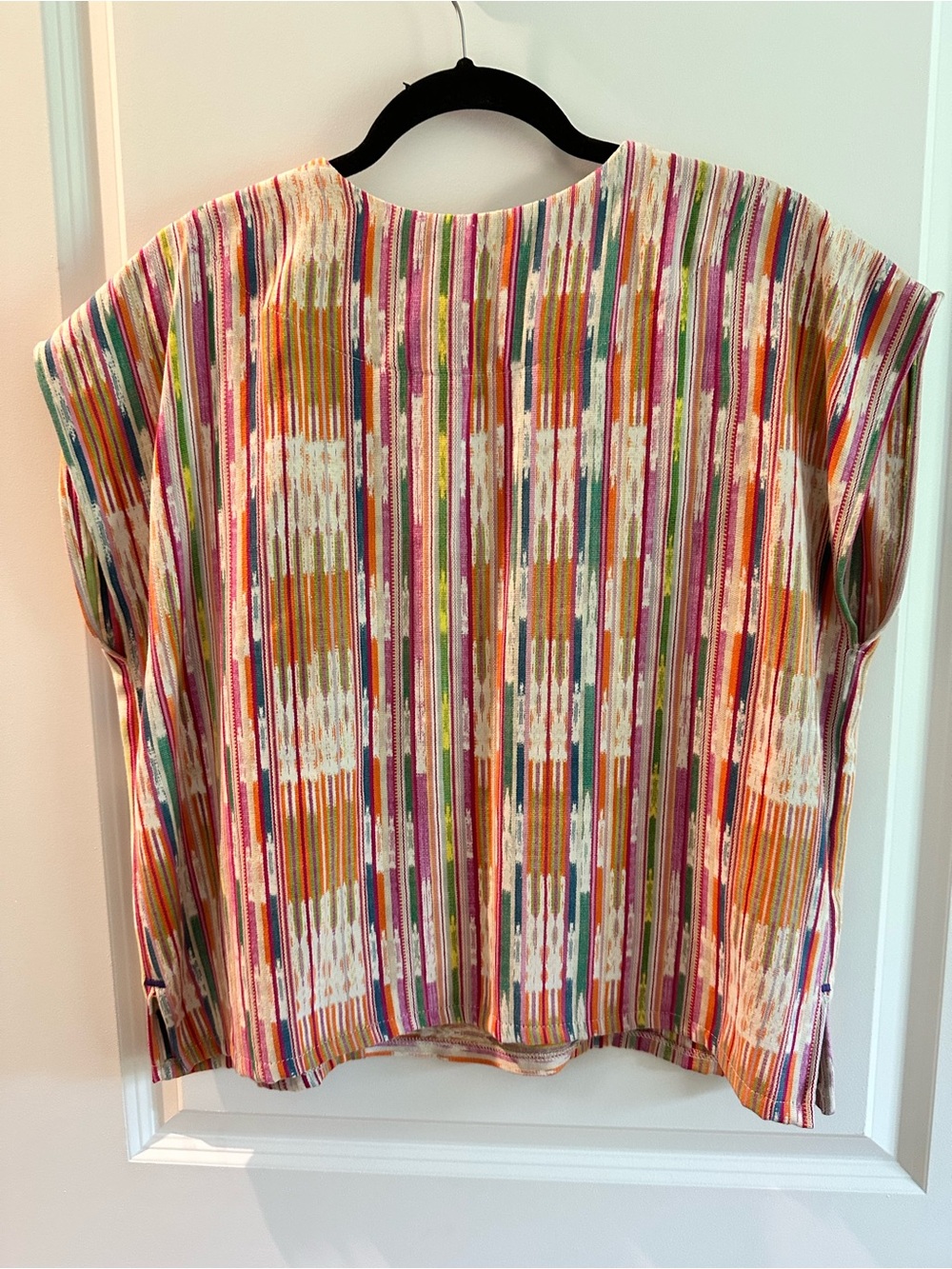 Arloom Multicolor Striped V-Neck Tunic Top - Picture 2 of 3